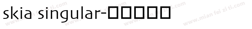 skia singular字体转换